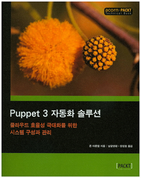 Puppet 3 자동화 솔루션 : 클라우드 효율성 극대화를 위한 시스템 구성과 관리 책표지