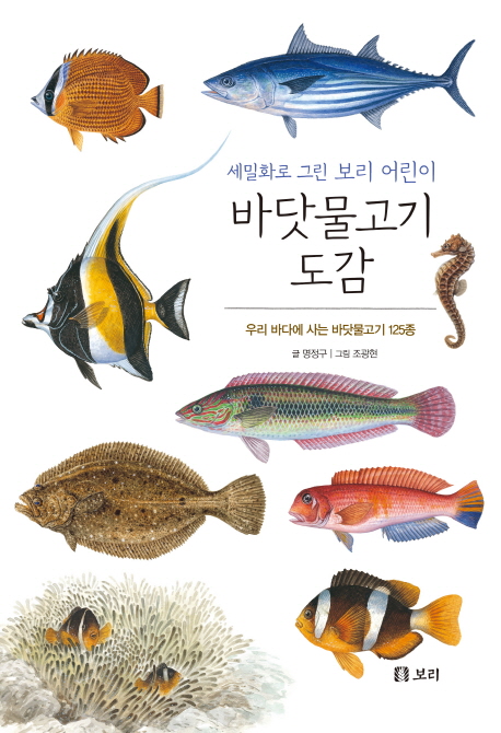 (세밀화로 그린 보리 어린이) 바닷물고기 도감 : 우리 바다에 사는 바닷물고기 125종 책표지