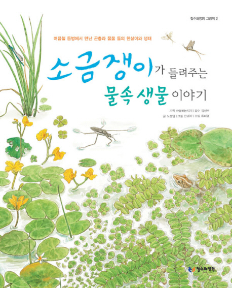 소금쟁이가 들려주는 물속 생물 이야기 : 여름철 둠벙에서 만난 곤충과 물풀 들의 한살이와 생태 책표지