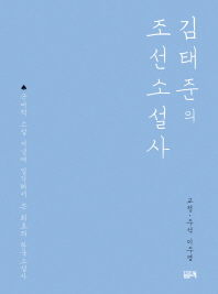 김태준의 조선소설사 : 근대적 소설 개념에 입각해서 쓴 최초의 한국소설사 책표지