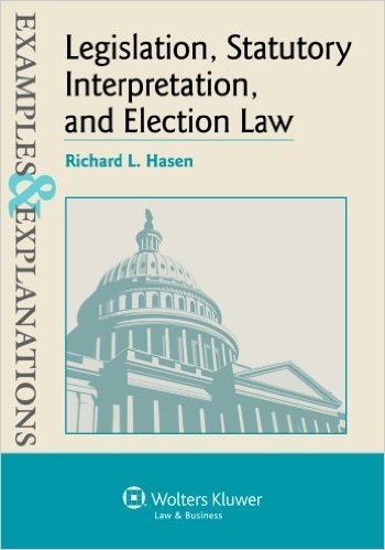 Legislation, statutory interpretation, and election law 책표지