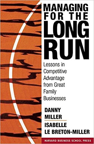 Managing for the long run : lessons in competitive advantage from great family businesses 책표지
