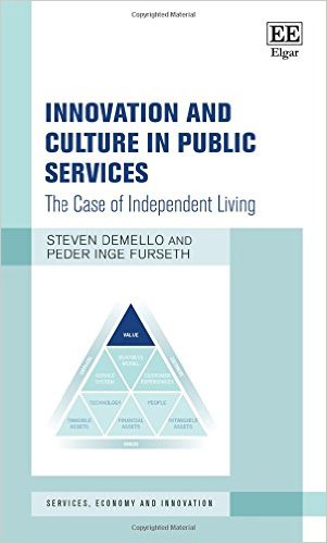 Innovation and culture in public services : the case of independent living 책표지