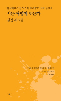시는 어떻게 오는가 : 한국대표시인 22人이 들려주는 시적 순간들 책표지