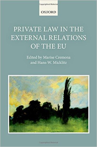 Private law in the external relations of the EU 책표지
