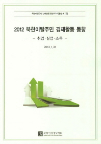 2012 북한이탈주민 경제활동 동향 : 취업. 실업. 소득 책표지