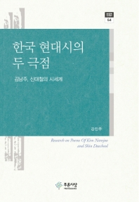 한국 현대시의 두 극점 = Research on poems of Kim Namjoo and Shin Daecheol : 김남주, 신대철의 시세계 책표지