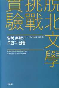 탈북 문학의 도전과 실험 : 개념, 양상, 작품들 책표지