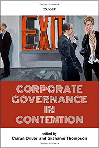 Corporate governance in contention 책표지