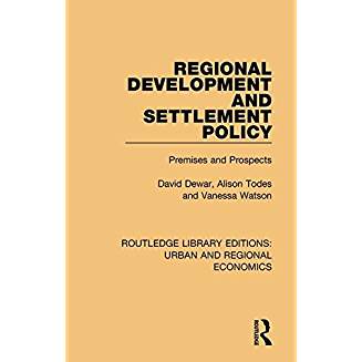 Regional development and settlement policy : premises and prospects 책표지