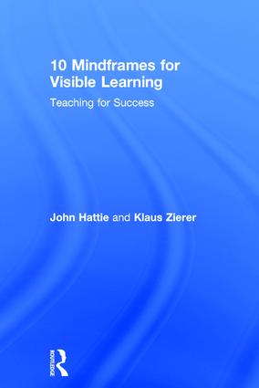 10 mindframes for visible learning : teaching for success 책표지