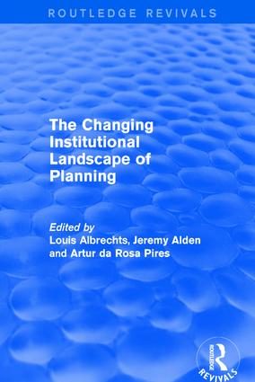 (The) Changing institutional landscape of planning 책표지