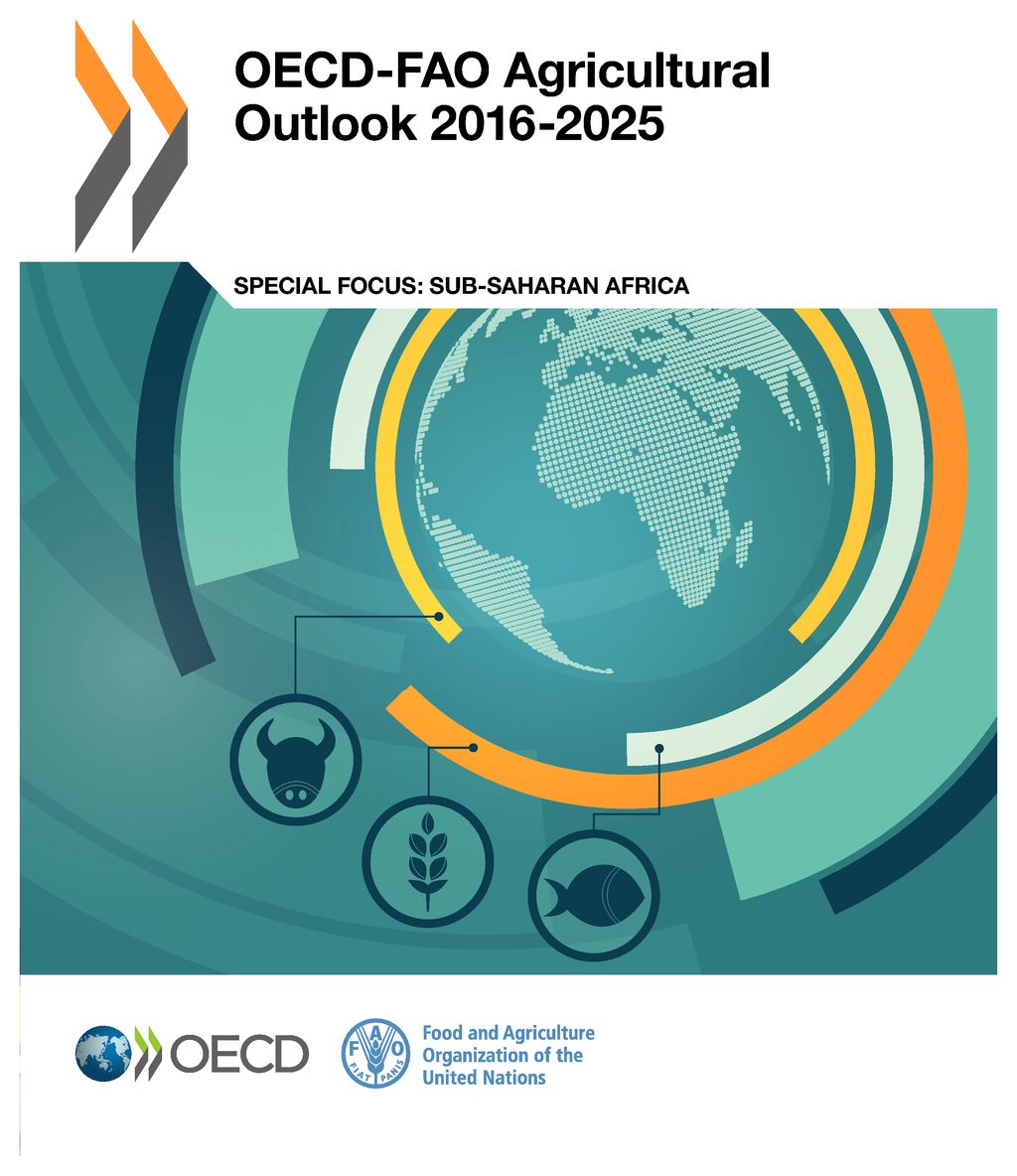 OECD-FAO agricultural outlook 2016-2025 책표지