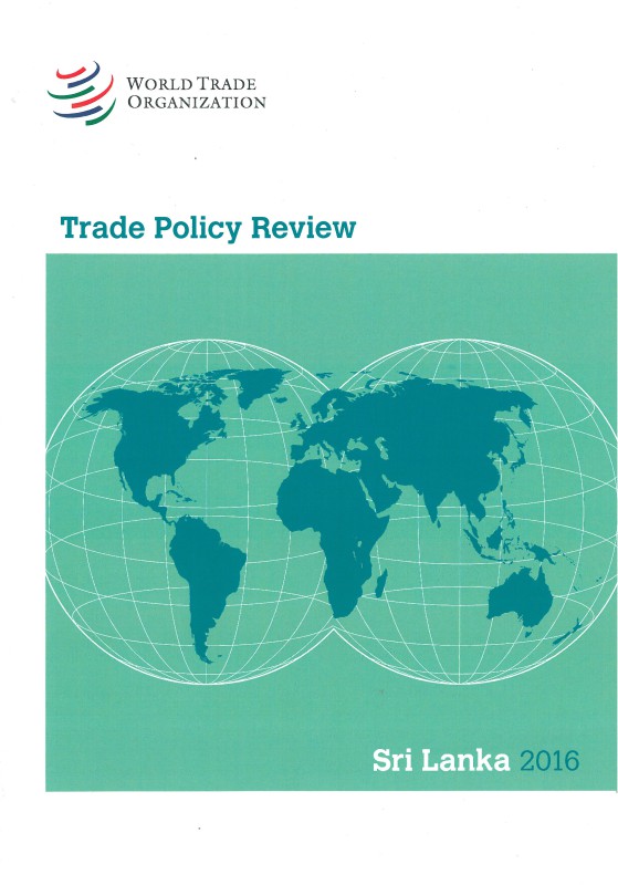 Trade policy review : Sri Lanka 2016 책표지