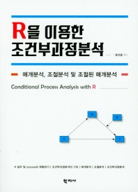 R을 이용한 조건부과정분석 = Conditional process analysis with R : 매개분석, 조절분석 및 조절된 매개분석 책표지