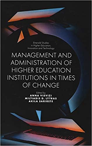 Management and administration of higher education institutions at times of change 책표지