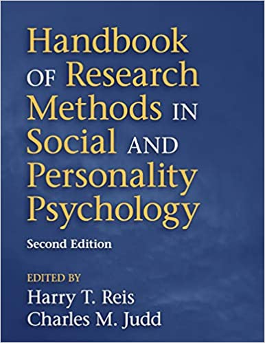 Handbook of research methods in social and personality psychology 책표지
