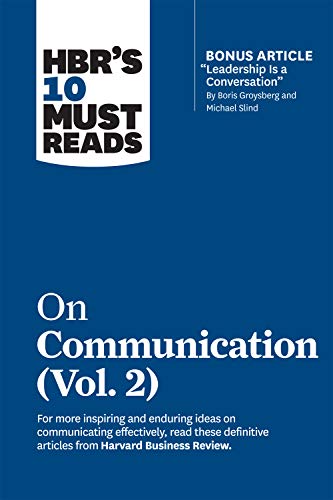 HBR's 10 must reads on communication. volume 2 책표지