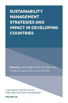 Sustainability management strategies and impact in developing countries 책표지