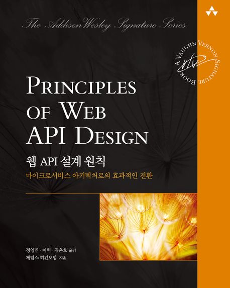 웹 API 설계 원칙 : 마이크로서비스 아키텍처로의 효과적인 전환 책표지