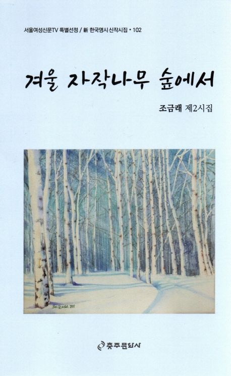 겨울 자작나무 숲에서 : 조금래 제2시집 책표지