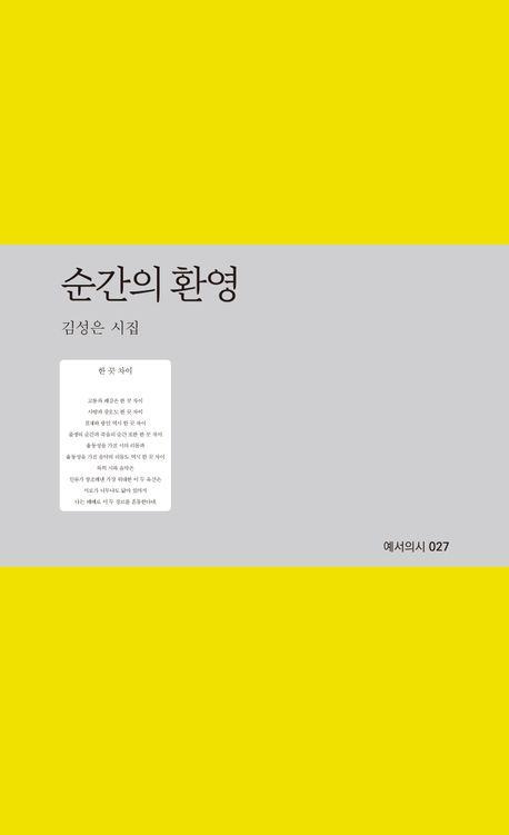 순간의 환영 : 김성은 시집 책표지