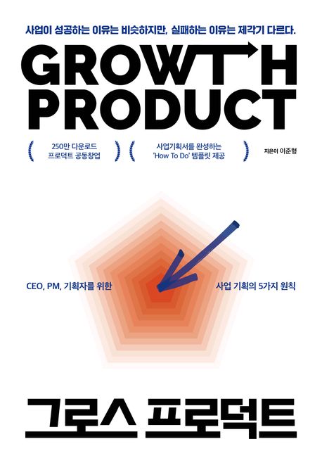 그로스 프로덕트 = Growth product : CEO, PM, 기획자를 위한 사업 기획의 5가지 원칙 책표지