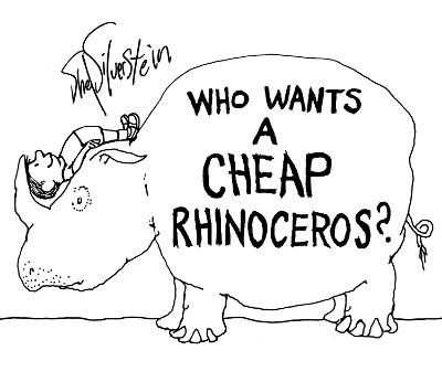 Who wants a cheap rhinoceros? 책표지