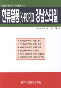 한류열풍(K-pop)과 강남스타일: 노순규 원장의 135권째 저서 책표지