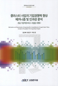 클러스터 사업의 기업경쟁력 향상 메커니즘 및 인과성 분석 : 경남 기업지원서비스 사업을 사례로 = Mechanism and determinants of improving firm competitiveness through cluster policy : examples of KyungNam firm supporting program